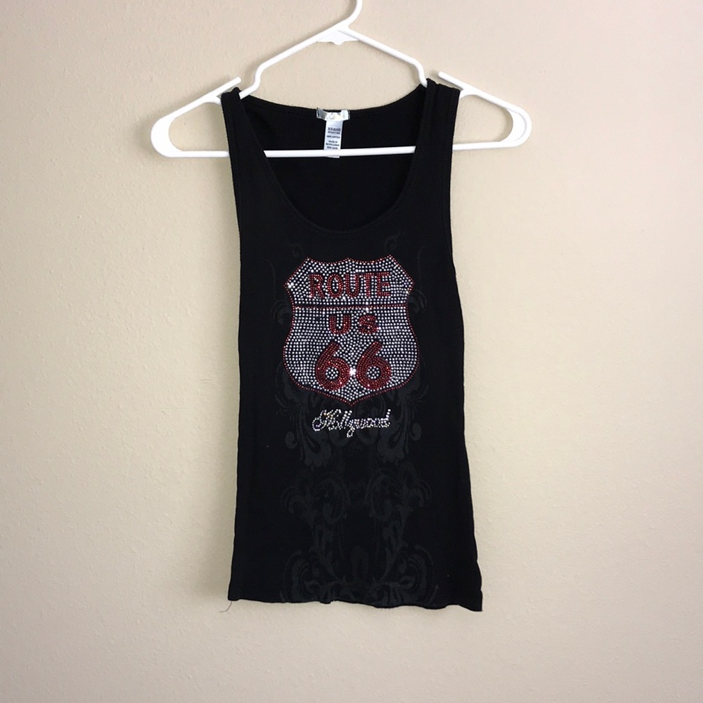 Black tank top